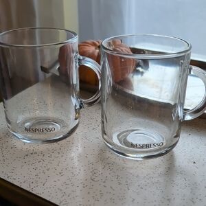 Nespresso Transparent Glass Mugs